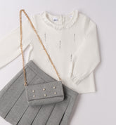 completo blusa + gonna + borsa bambina